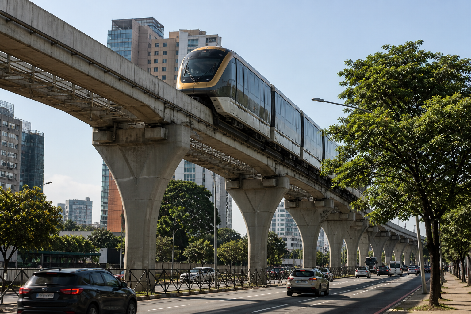 Linha 17-Ouro completa um mês com operação parcial e amplia conexão na Zona Sul