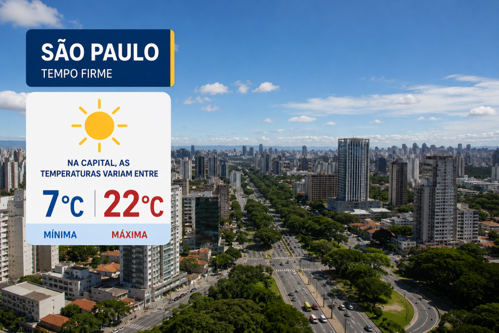 Tempo firme predomina em São Paulo nesta terça-feira tempo-firme-predomina-em-sao-paulo-nesta-terca-feira